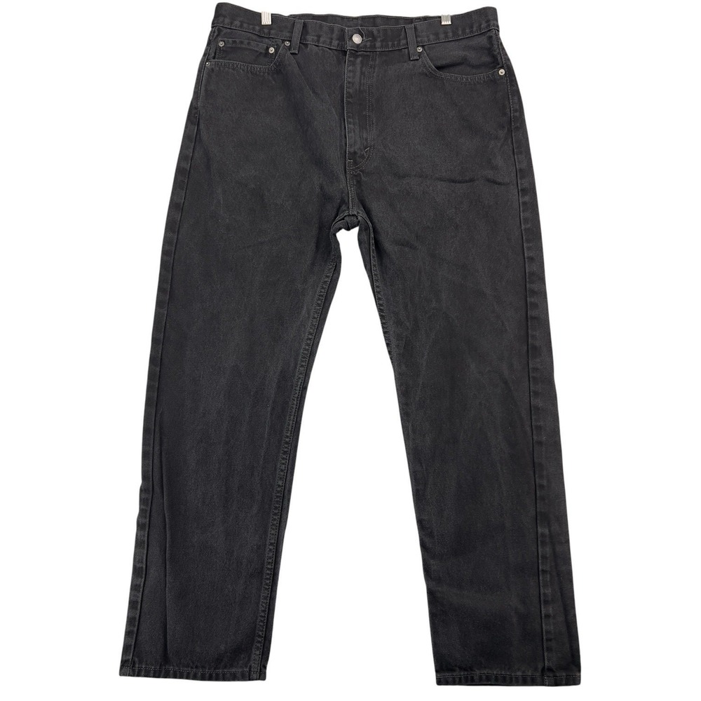 Levi's 505 Regular Fit Jeans Men's 40x32 Black  Denim Straight Leg W40 L32